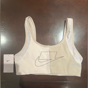 Nike sports bra - white & cream - medium